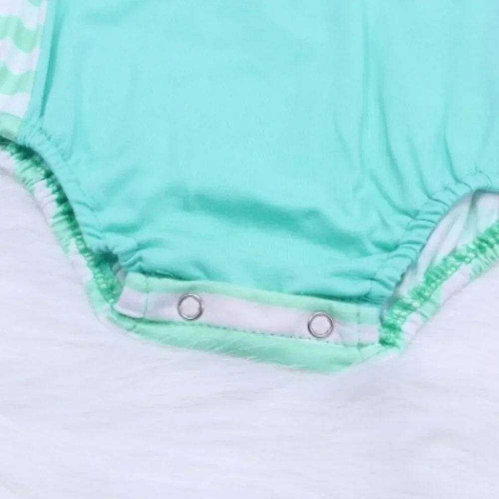 Boutique Turquoise Baby Boys Bodysuit Romper Jumpsuit